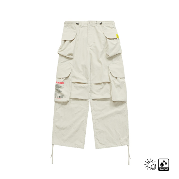 Waterproof Parashute Off White Pants